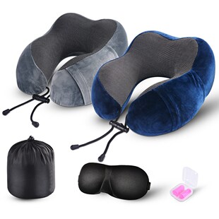 Travel Pillow U-Shape Memory Foam Neck Pillow Travel Accesso