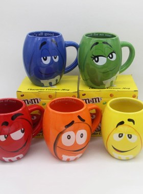 2019 New 600mL m&m Beans Coffee Mugs Tea Cups and Mugs Carto
