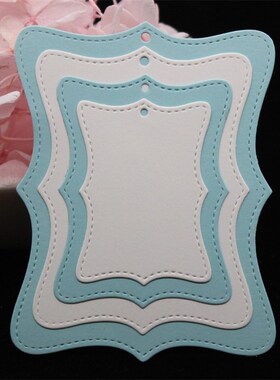 KSCRAFT Tag Cards Metal Cutting Dies Stencils for DIY Scrap