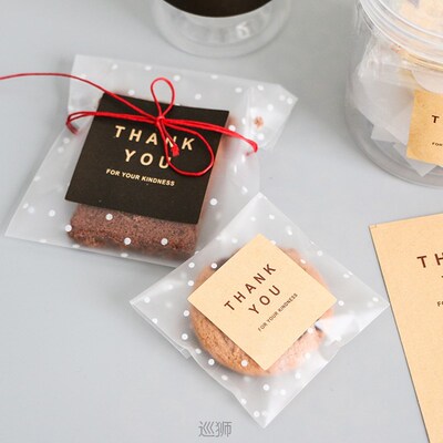 100 pieces of frosted transparent pound cake Madeleine thick