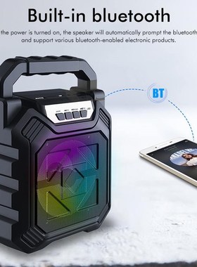 Bluetooth Speaker Soundbox-Support Outdoor Fm-Radio Stereo W