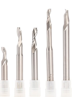 10pc One Flute End Mill Bit HSS Single Flute Alunum Copper C