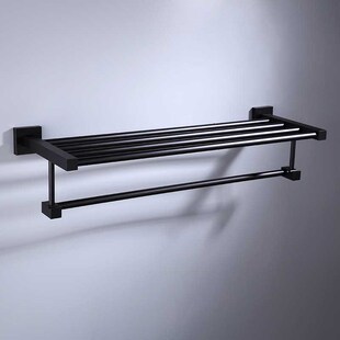 Punch-free Towel Hair Dryer Rack Space Aluminum Toilet Rack