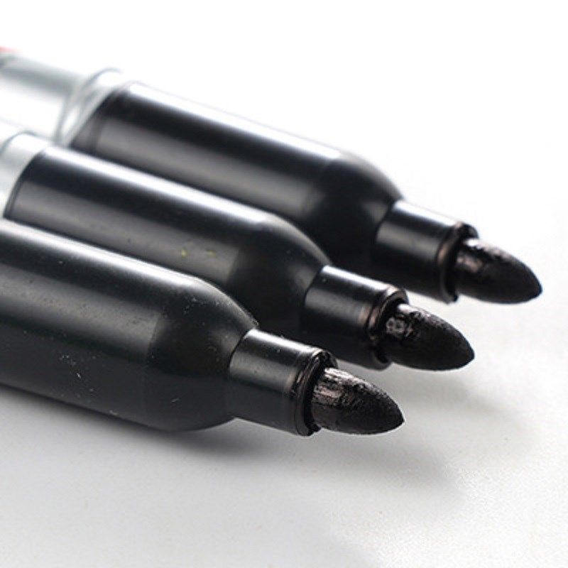3 pcs/lot Black Permanent Oil Marker Pen Token Pens for Pape