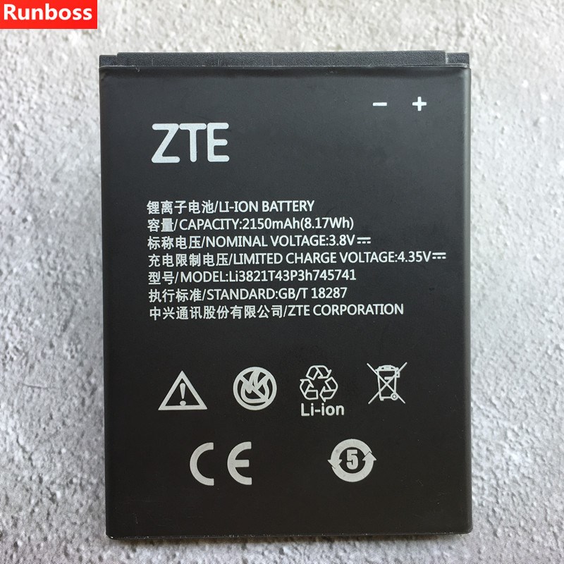 2018 New 2150mAh Li3821T43P3h745741 Battery For ZTE Blade L