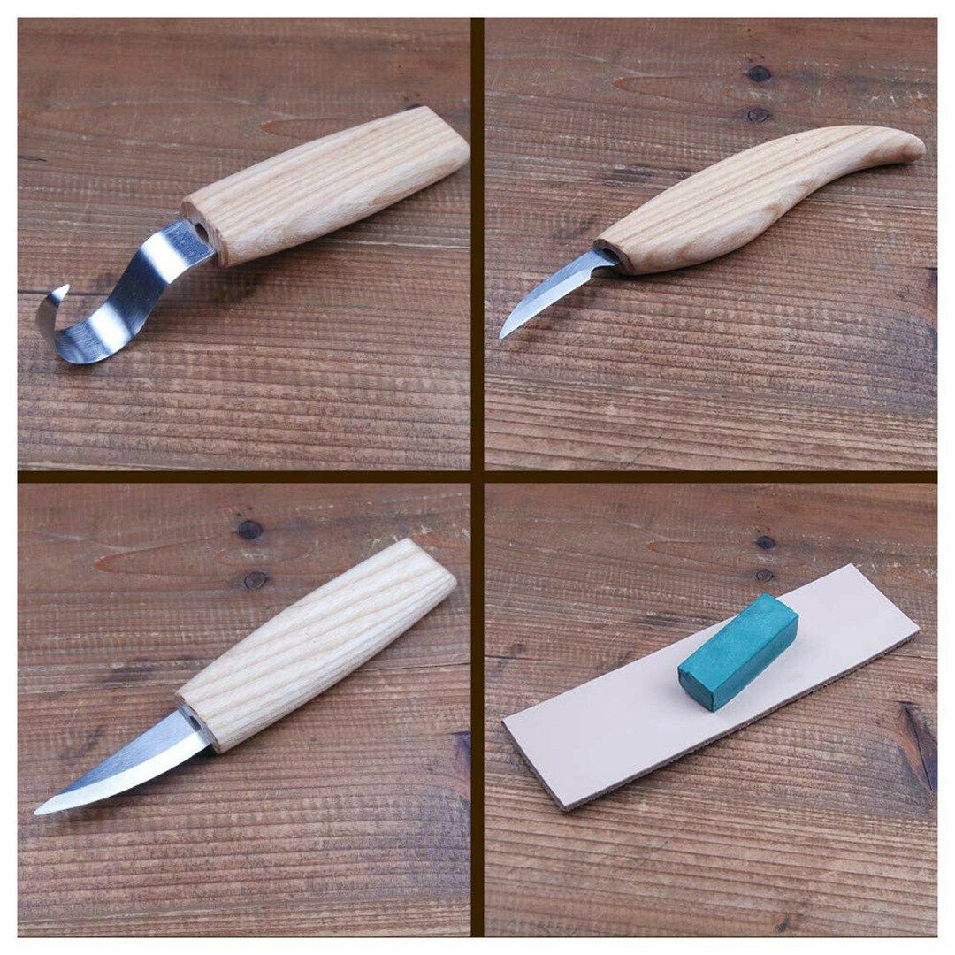 6pcs DIY Wood Carving Tools Chip Knives Woodworking Hand Too