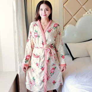 Cartoon Lovely 2018 Thicken Nightgowns Winter Bathrobe Women