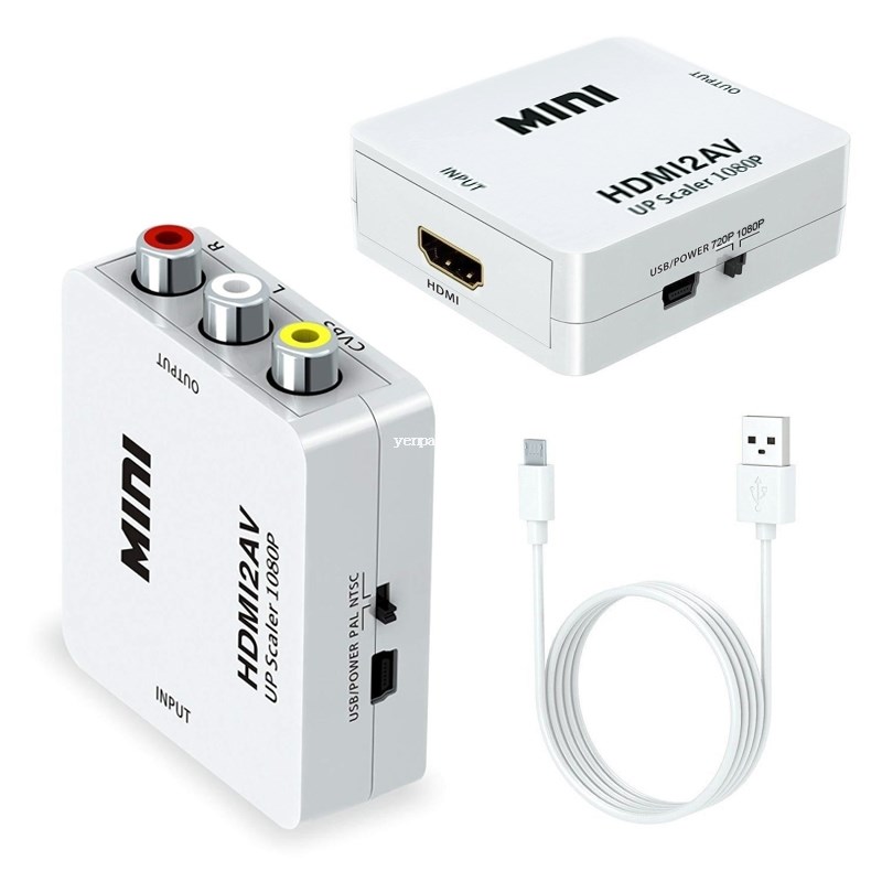 NEW Arrival HDMI to AV Scaler Adapter HD Video Converter Box