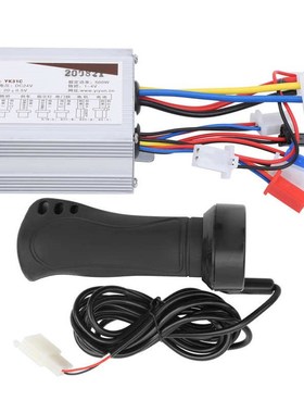 24V 500W Brushed Speed Controller Long Wire Throttle Grip fo