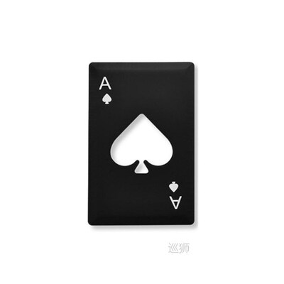 Portable Poker Card Spades Beer Bottle Opener Personalized S