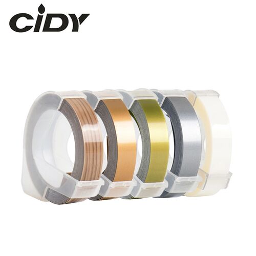 CIDY 5 roll Mixed Color Compatible DYMO 3D Plastic Embossin