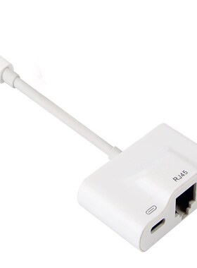 For Lightning to Premium Ethernet Adapter RJ45 LAN Wired Net