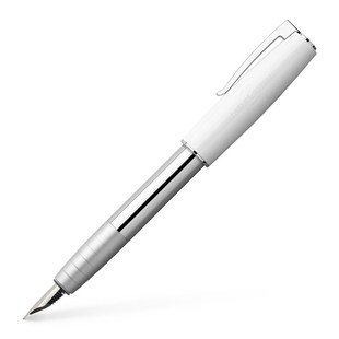 Faber Castell Loom Fountain Pen White Luxury Pen Ink Writing