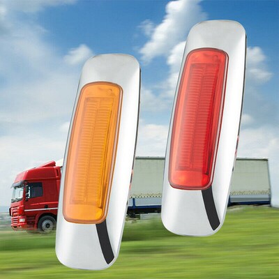 Red Truck Indicator Lights Signal Lamp Trailer 8LED Accessor