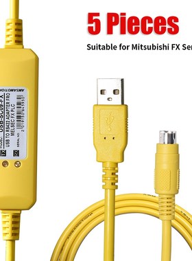 5 Pieces USB-SC09-FX For Mitsubishi FX Series PLC Programmin