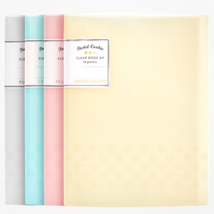 KOKYO WSG-CBCN Pastel Cookie Clear Book A4 10/20/30/40 Pocke