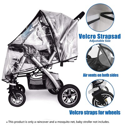 Baby Stroller Raincover Dust Universal Carriages Cart Rain C