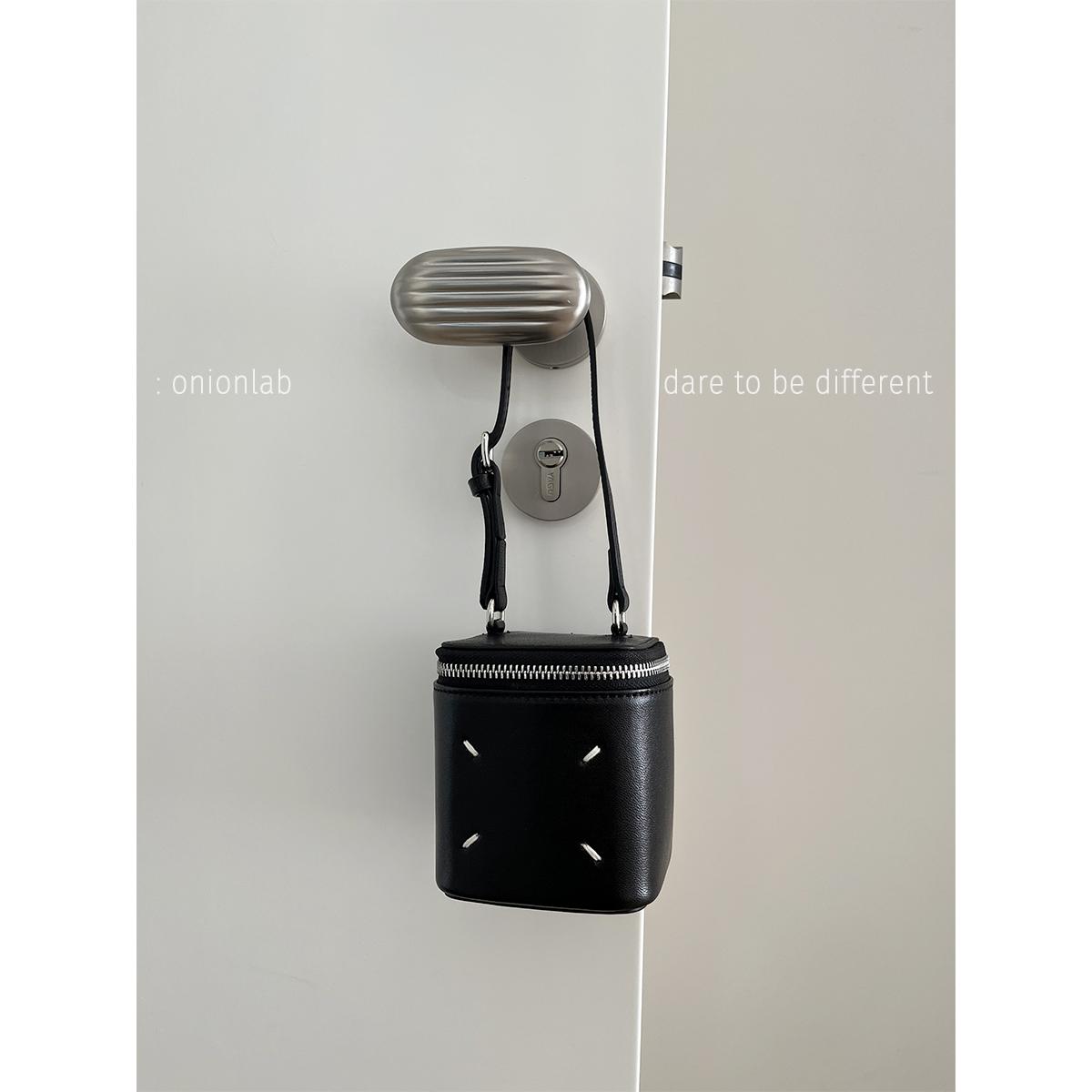 Onionlab2024新款包包女植鞣羊皮盒子包真皮手提包手机包斜挎小包