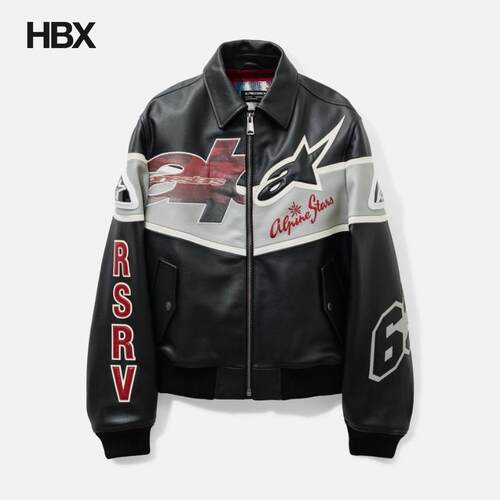 Alpinestars RSRV Varsity Leather Jacket 皮夹克外套男HBX