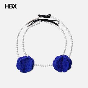PUSHBUTTON Crochet Pearl Bra Necklace 上衣女HBX