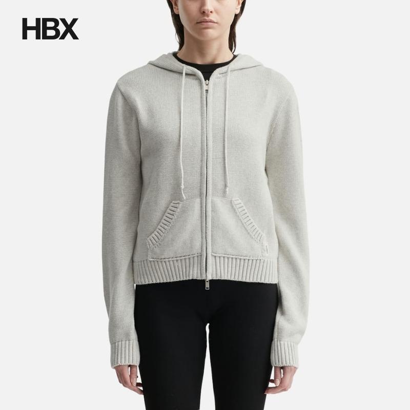 GLOWNY G CLASSIC KNIT ZIP UP 针织衫女HBX