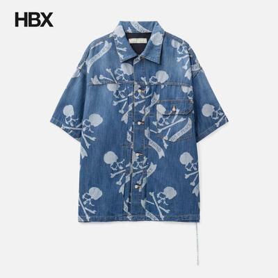 Mastermind World Aloha SS Denim Shirt 衬衫男HBX
