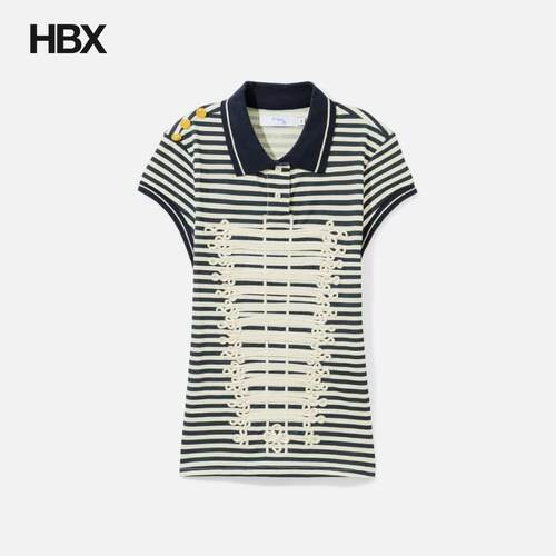 Praying Harbor Stripe Women's Top Polo衫女HBX