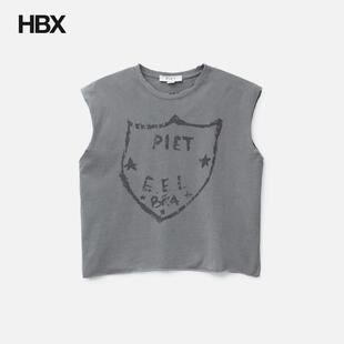 Piet Oversized Raw Edge Sleeveless T-Shirt 背心男HBX