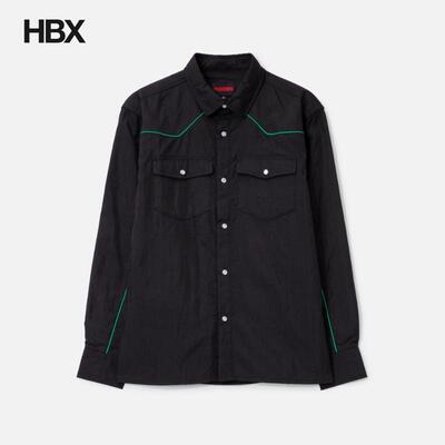 Pleasures Nylon Western Button Up 衬衫男HBX