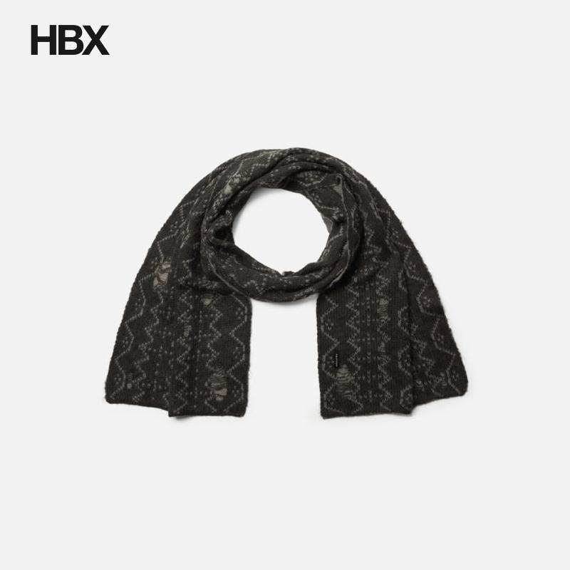 POLYTERU ETHNIC PATTERN NORDIC MUFFLER 围巾HBX