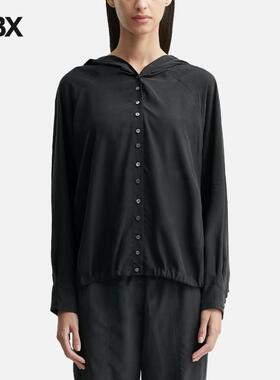 anggae Washed Hooded Button-up Shirt 长袖衬衫女HBX