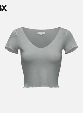 PRIX Workshop Pointelle Capsleeve Top 上衣女HBX