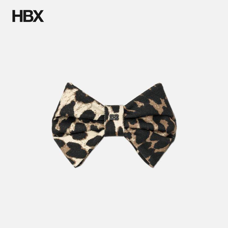 Ganni Leopard Bow Hairclip 发饰女HBX
