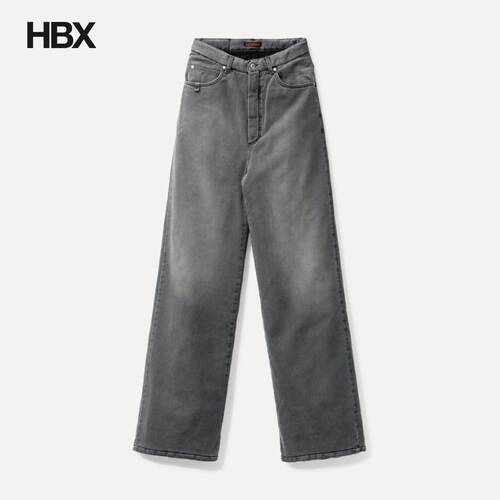 LUU DAN WADDED STACK JEANS 牛仔裤男HBX