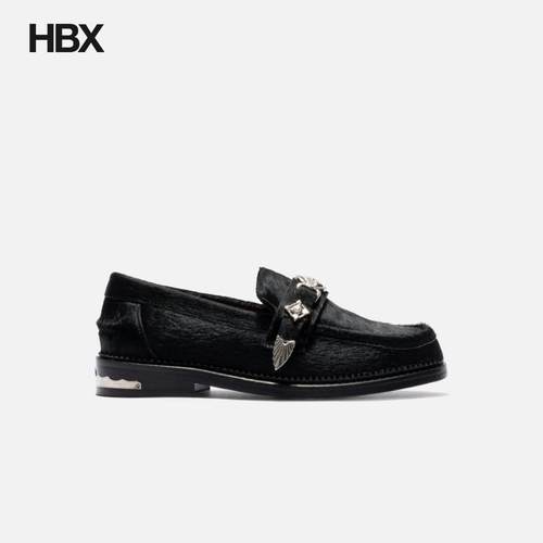 Toga Pulla HBX EXCLUSIVE BLACK PONY LOAFER 凉鞋女HBX