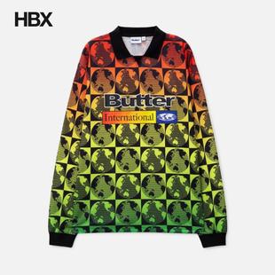 JERSEY Long Sleeve 男HBX Polo衫 Goods Butter ATLAS