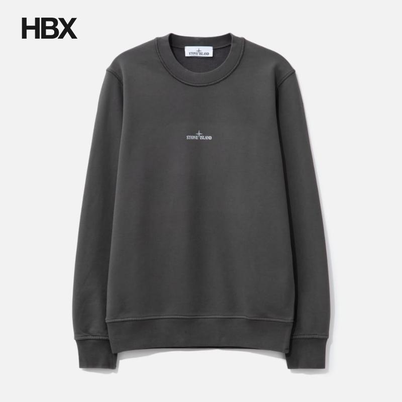 Stone Island/石头岛 Cotton Fleece 无帽卫衣男HBX