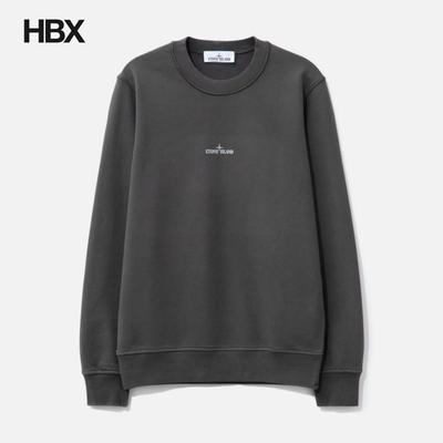 Stone Island/石头岛 Cotton Fleece 无帽卫衣男HBX