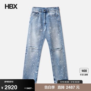 Angels Distressed Loose 男HBX Palm Denim 牛仔裤