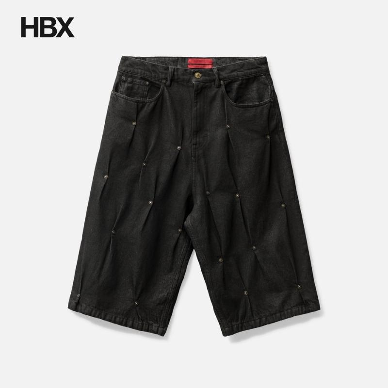 KUSIKOHC MULTI RIVET DENIM SHORTS 短裤男HBX