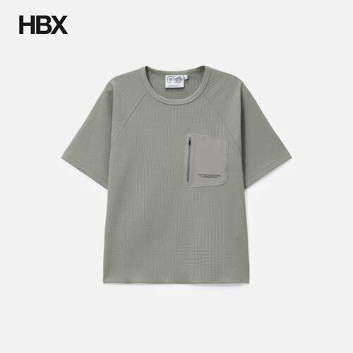Purple Mountain Observatory Waffle Crew 短袖T恤男HBX