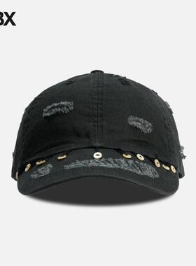 Glass Cypress Black Hanging Button Cap 鸭舌帽棒球帽男HBX