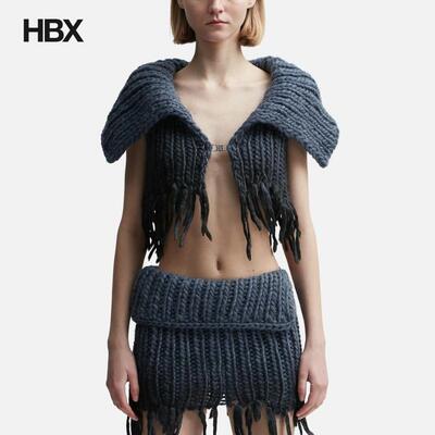 Misbhv Coated Bulky Knitted Top 保暖针织衫女HBX