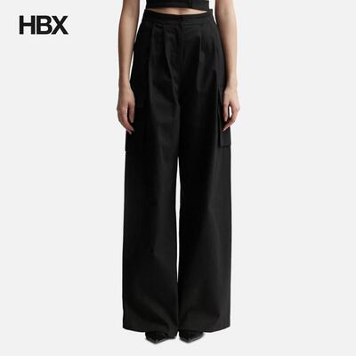 ANDREĀDAMO PANTS WITH DOUBLE BELT 长裤休闲裤女HBX