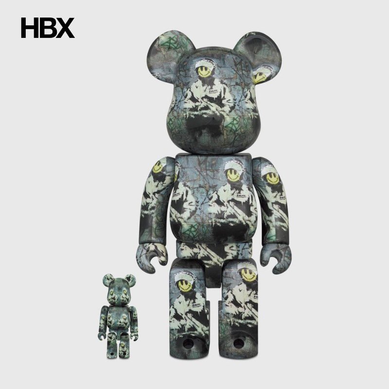 Medicom Toy Be@rbrick Riot Cop 100％& 400％玩具 HBX