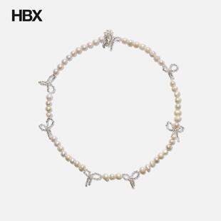 Pura Utz Multi Pearl Bow Necklace 项链女HBX