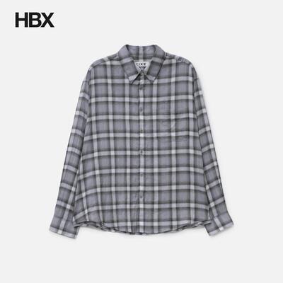 COOR Seersucker Ombre Checkered Shirt 衬衫男HBX