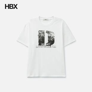 DEINET D Accent Crack Logo T-Shirts White 短袖T恤 HBX