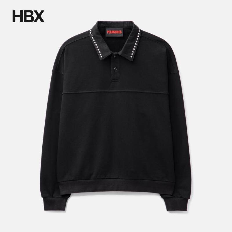 Pleasures Tweak Studded Polo Sweatshirt 长袖Polo衫男HBX