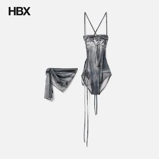 NACHE DENIM PRINTED SWIMSUIT 泳装女HBX